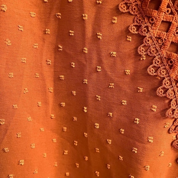 2025 COLOR~WOMEN’S~ LONG SLEEVE~ BLOUSE~MUTED ORANGE~ - Picture 4 of 7